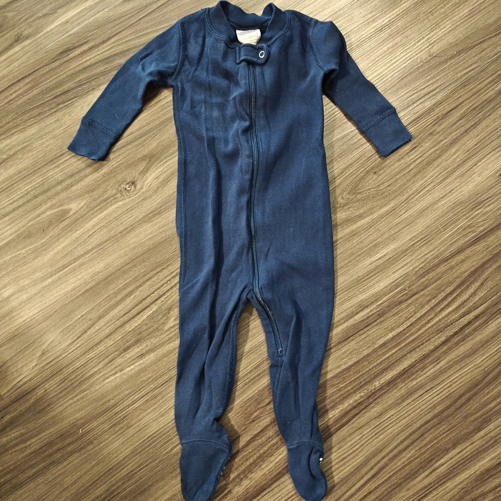 Hanna Andersson Deep Blue Kids Footie